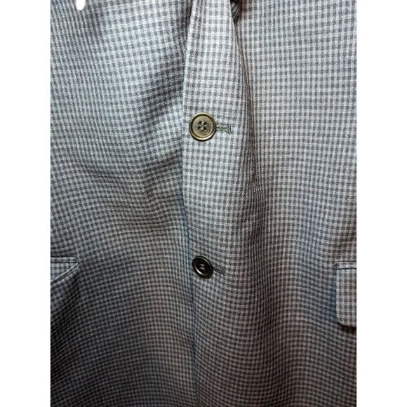 Turnbury 46R 2 Button Wool Houndstooth Blazer Jacket - Picture 7 of 16